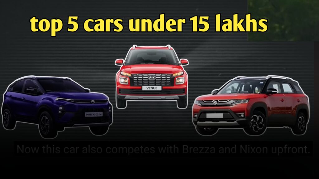 Top 5 cars under 15 lakhs)